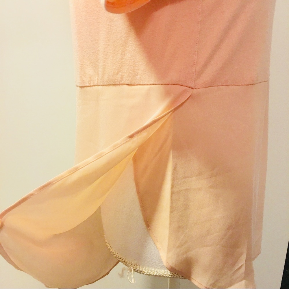 NWT Bar III Pink Double Texture Top - Picture 7 of 8